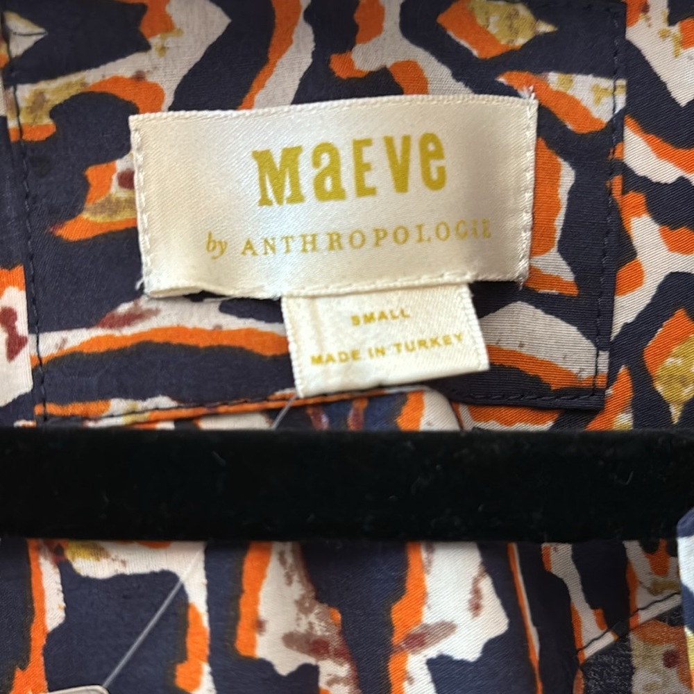 New with tags Maeve Anthropologie short sleeve tribal print maxi dress - Picture 12 of 13